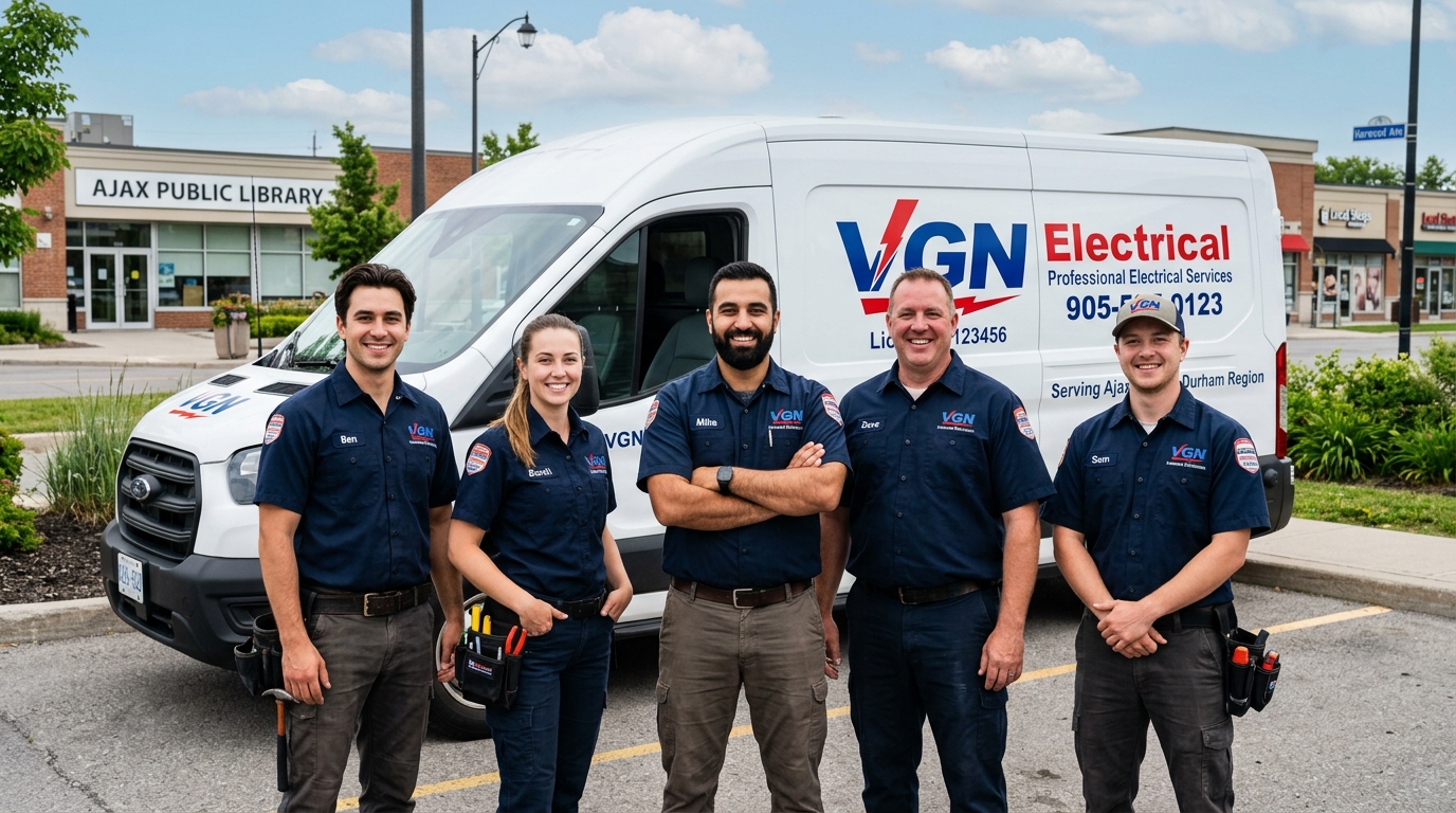 DJ Sparks Electrical Contractors Inc team of licensed master electricians in Ajax Ontario